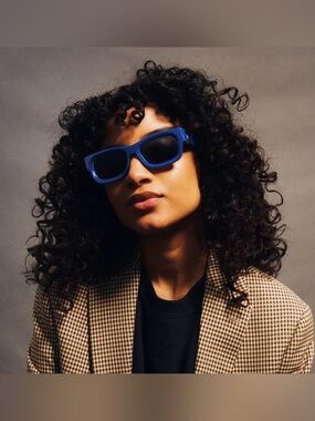 AKILA LA / NBA Jubilee Warriors Sunglasses Blue Retro 
(Jun 026)